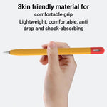 XDcase 對比色矽膠保護觸控筆套，適用於 Apple Pencil Pro / 2、Apple Pencil Pro / 2 / 1、Apple Pencil USB-C / 3