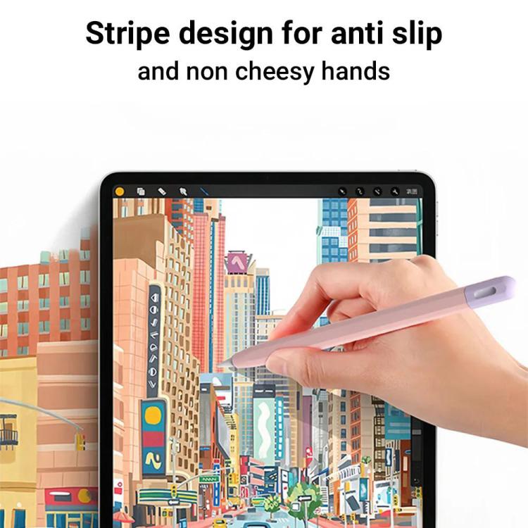 XDcase 對比色矽膠保護觸控筆套，適用於 Apple Pencil Pro / 2、Apple Pencil Pro / 2 / 1、Apple Pencil USB-C / 3