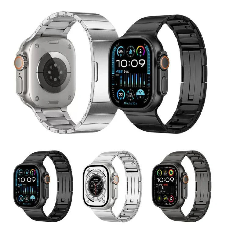 單珠快拆不鏽鋼錶帶，適用於 Apple Watch 46mm / 49mm / 45mm / 44mm，適用於 Apple Watch 42mm / 41mm / 40mm / 38mm