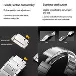 單珠快拆不鏽鋼錶帶，適用於 Apple Watch 46mm / 49mm / 45mm / 44mm，適用於 Apple Watch 42mm / 41mm / 40mm / 38mm