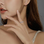 S925 純銀粉色花環女戒, 6, 7, 8