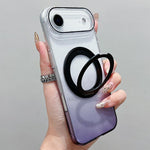 透明漸層 360 度旋轉支架 MagSafe 手機殼，適用於 iPhone 17 Pro Max，適用於 iPhone 17 Pro，適用於 iPhone 17，適用於 iPhone Air，適用於 iPhone 16 Pro Max，適用於 iPhone 16 Pro，適用於 iPhone 16 Plus，適用於 iPhone 16