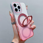 透明漸層 360 度旋轉支架 MagSafe 手機殼，適用於 iPhone 17 Pro Max，適用於 iPhone 17 Pro，適用於 iPhone 17，適用於 iPhone Air，適用於 iPhone 16 Pro Max，適用於 iPhone 16 Pro，適用於 iPhone 16 Plus，適用於 iPhone 16