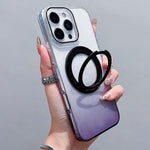 透明漸層 360 度旋轉支架 MagSafe 手機殼，適用於 iPhone 17 Pro Max，適用於 iPhone 17 Pro，適用於 iPhone 17，適用於 iPhone Air，適用於 iPhone 16 Pro Max，適用於 iPhone 16 Pro，適用於 iPhone 16 Plus，適用於 iPhone 16