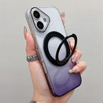 透明漸層 360 度旋轉支架 MagSafe 手機殼，適用於 iPhone 17 Pro Max，適用於 iPhone 17 Pro，適用於 iPhone 17，適用於 iPhone Air，適用於 iPhone 16 Pro Max，適用於 iPhone 16 Pro，適用於 iPhone 16 Plus，適用於 iPhone 16