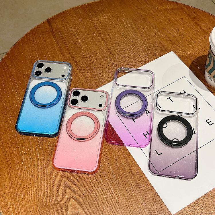 透明漸層 360 度旋轉支架 MagSafe 手機殼，適用於 iPhone 17 Pro Max，適用於 iPhone 17 Pro，適用於 iPhone 17，適用於 iPhone Air，適用於 iPhone 16 Pro Max，適用於 iPhone 16 Pro，適用於 iPhone 16 Plus，適用於 iPhone 16