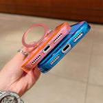 透明漸層 360 度旋轉支架 MagSafe 手機殼，適用於 iPhone 17 Pro Max，適用於 iPhone 17 Pro，適用於 iPhone 17，適用於 iPhone Air，適用於 iPhone 16 Pro Max，適用於 iPhone 16 Pro，適用於 iPhone 16 Plus，適用於 iPhone 16