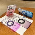 透明漸層 360 度旋轉支架 MagSafe 手機殼，適用於 iPhone 17 Pro Max，適用於 iPhone 17 Pro，適用於 iPhone 17，適用於 iPhone Air，適用於 iPhone 16 Pro Max，適用於 iPhone 16 Pro，適用於 iPhone 16 Plus，適用於 iPhone 16