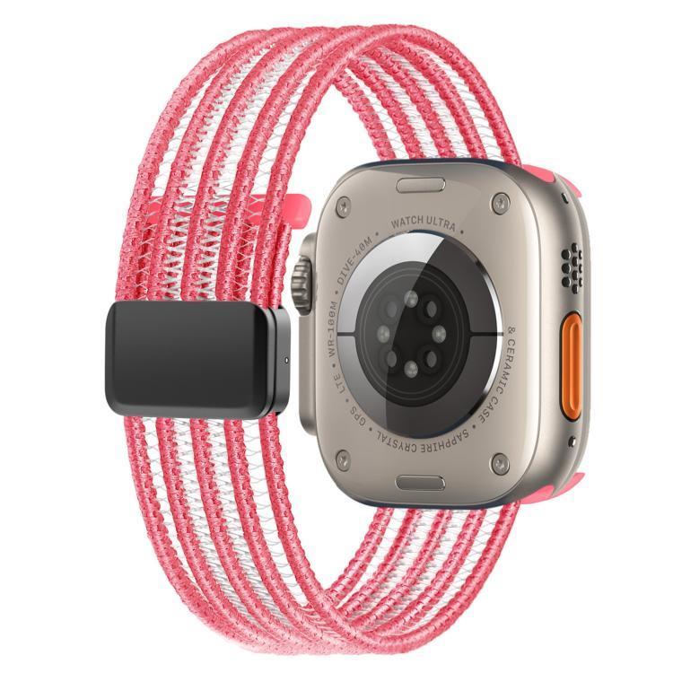 透氣尼龍魚線錶帶，適用於 Apple Watch 46mm / 49mm / 45mm / 44mm，適用於 Apple Watch S11 42mm / 41mm / 40mm / 38mm