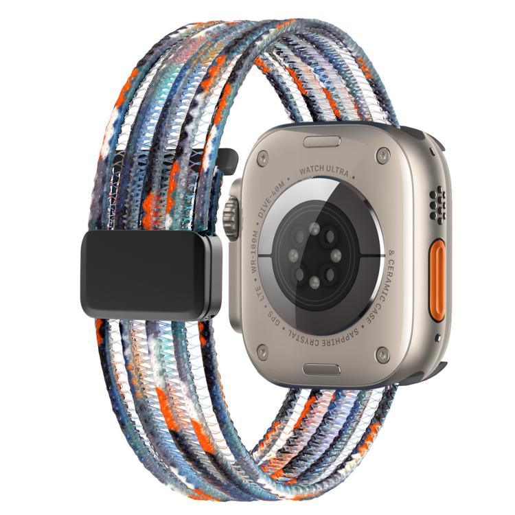 透氣尼龍魚線錶帶，適用於 Apple Watch 46mm / 49mm / 45mm / 44mm，適用於 Apple Watch S11 42mm / 41mm / 40mm / 38mm