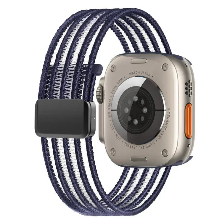 透氣尼龍魚線錶帶，適用於 Apple Watch 46mm / 49mm / 45mm / 44mm，適用於 Apple Watch S11 42mm / 41mm / 40mm / 38mm