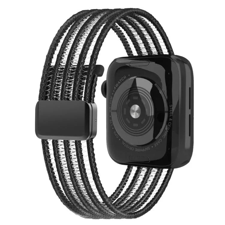 透氣尼龍魚線錶帶，適用於 Apple Watch 46mm / 49mm / 45mm / 44mm，適用於 Apple Watch S11 42mm / 41mm / 40mm / 38mm