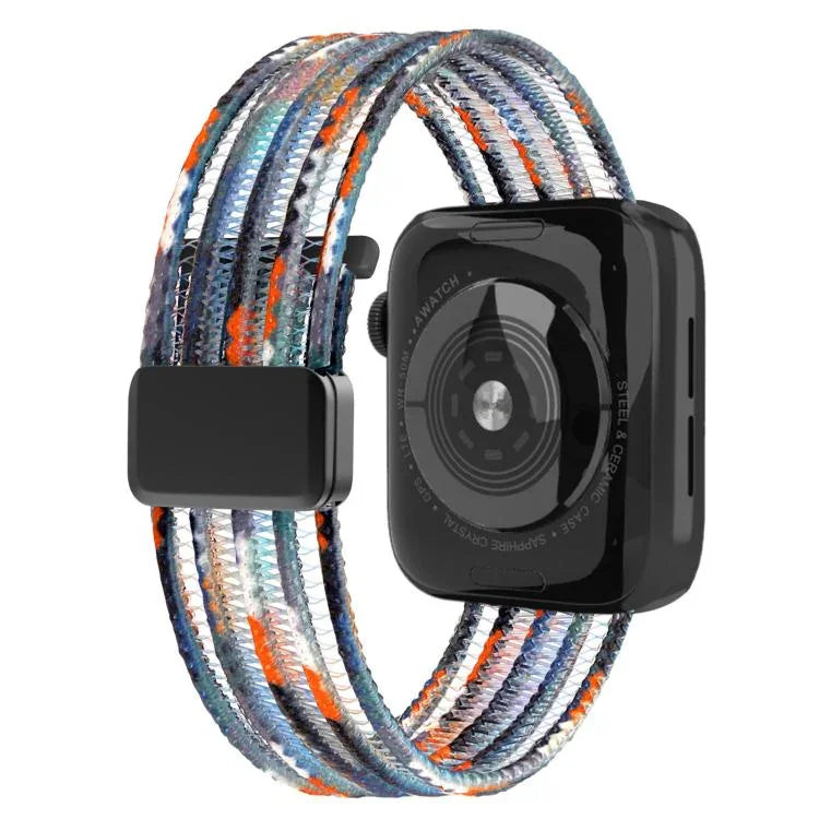 透氣尼龍魚線錶帶，適用於 Apple Watch 46mm / 49mm / 45mm / 44mm，適用於 Apple Watch S11 42mm / 41mm / 40mm / 38mm