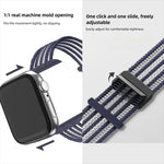 透氣尼龍魚線錶帶，適用於 Apple Watch 46mm / 49mm / 45mm / 44mm，適用於 Apple Watch S11 42mm / 41mm / 40mm / 38mm