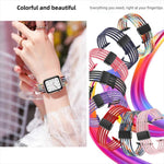 透氣尼龍魚線錶帶，適用於 Apple Watch 46mm / 49mm / 45mm / 44mm，適用於 Apple Watch S11 42mm / 41mm / 40mm / 38mm