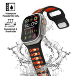 xDfind 雙色矽膠運動透氣錶帶，適用於 Apple Watch 46mm / 49mm / 45mm / 44mm