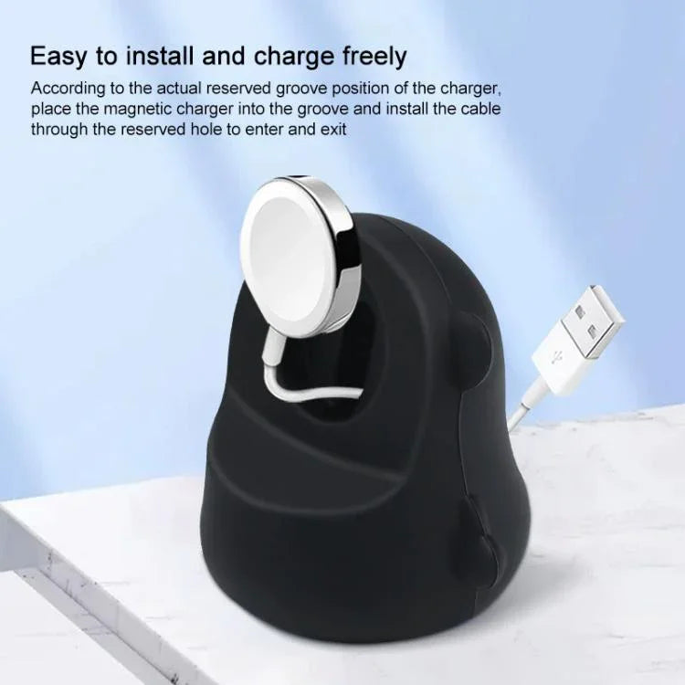 xDfind 適用於 Apple Watch / Samsung Bear 智慧手錶矽膠充電座（不含充電器）