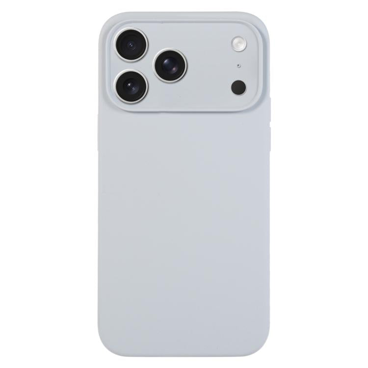 純色液態矽膠細孔手機殼，適用於 iPhone 17 Pro Max