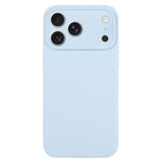 純色液態矽膠細孔手機殼，適用於 iPhone 17 Pro Max