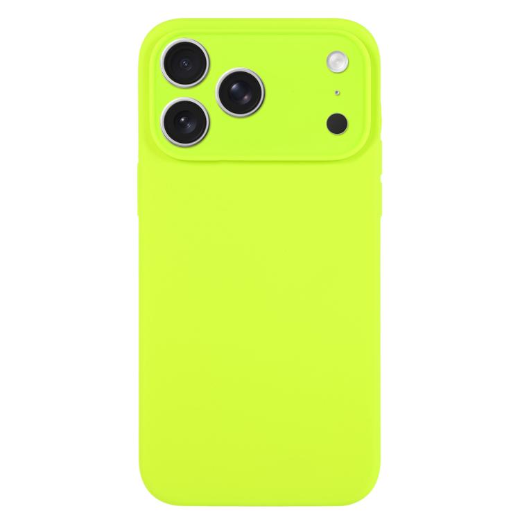 純色液態矽膠細孔手機殼，適用於 iPhone 17 Pro Max
