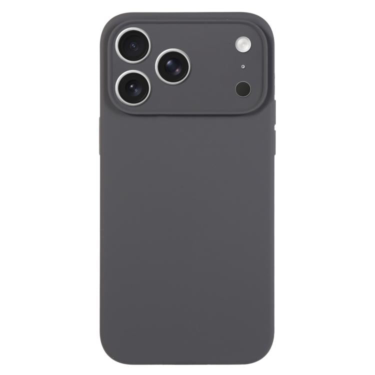 純色液態矽膠細孔手機殼，適用於 iPhone 17 Pro Max