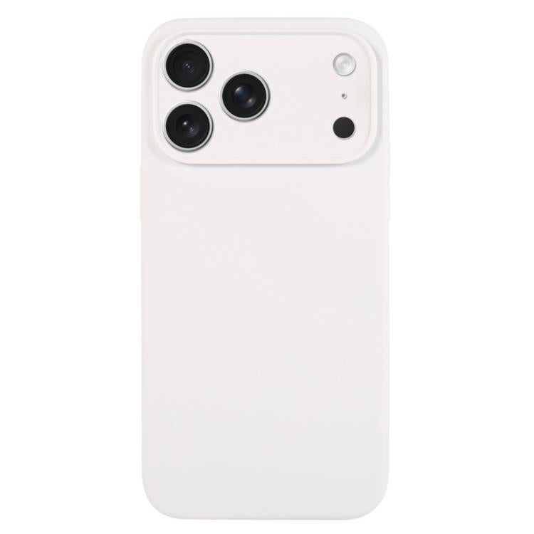 純色液態矽膠細孔手機殼，適用於 iPhone 17 Pro