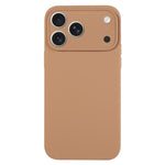純色液態矽膠細孔手機殼，適用於 iPhone 17 Pro