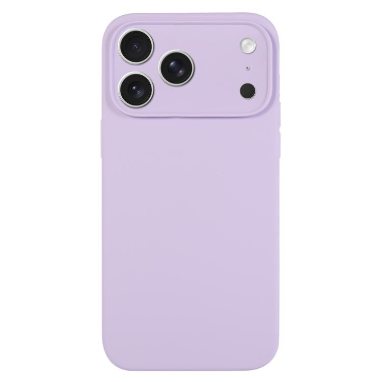 純色液態矽膠細孔手機殼，適用於 iPhone 17 Pro