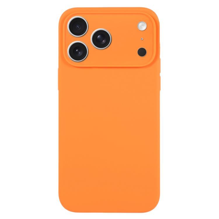 純色液態矽膠細孔手機殼，適用於 iPhone 17 Pro