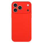 純色液態矽膠細孔手機殼，適用於 iPhone 17 Pro