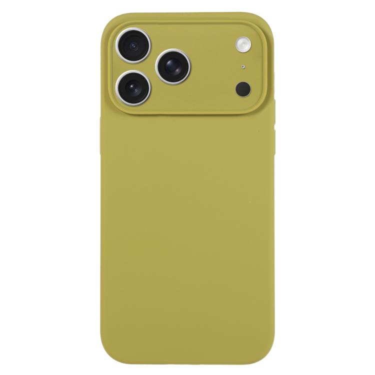 純色液態矽膠細孔手機殼，適用於 iPhone 17 Pro