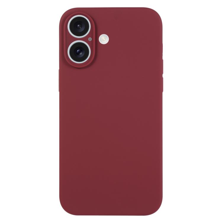 純色液態矽膠細孔手機殼，適用於 iPhone 17