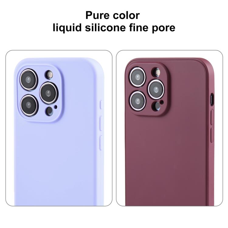 純色液態矽膠細孔手機殼，適用於 iPhone 17 Pro Max
