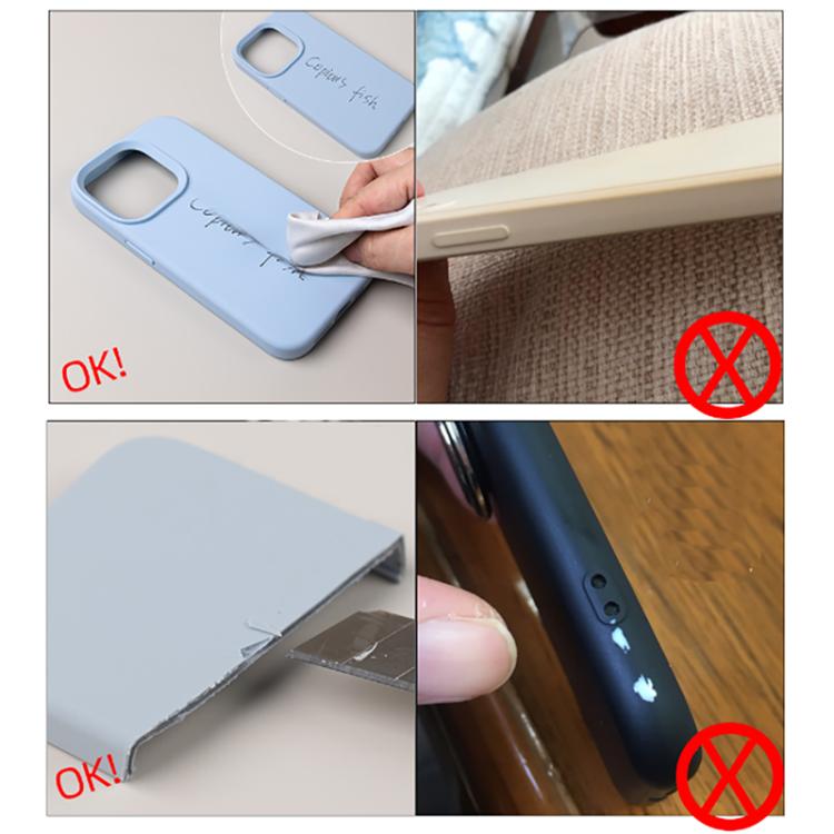 純色液態矽膠細孔手機殼，適用於 iPhone 17
