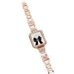 xDfind 快樂動物園手鍊鑽石金屬錶帶，適用於 Apple Watch 42 / 44 / 45 / 46 / 49mm，適用於 Apple Watch 38 / 40 / 41 / S11 42mm
