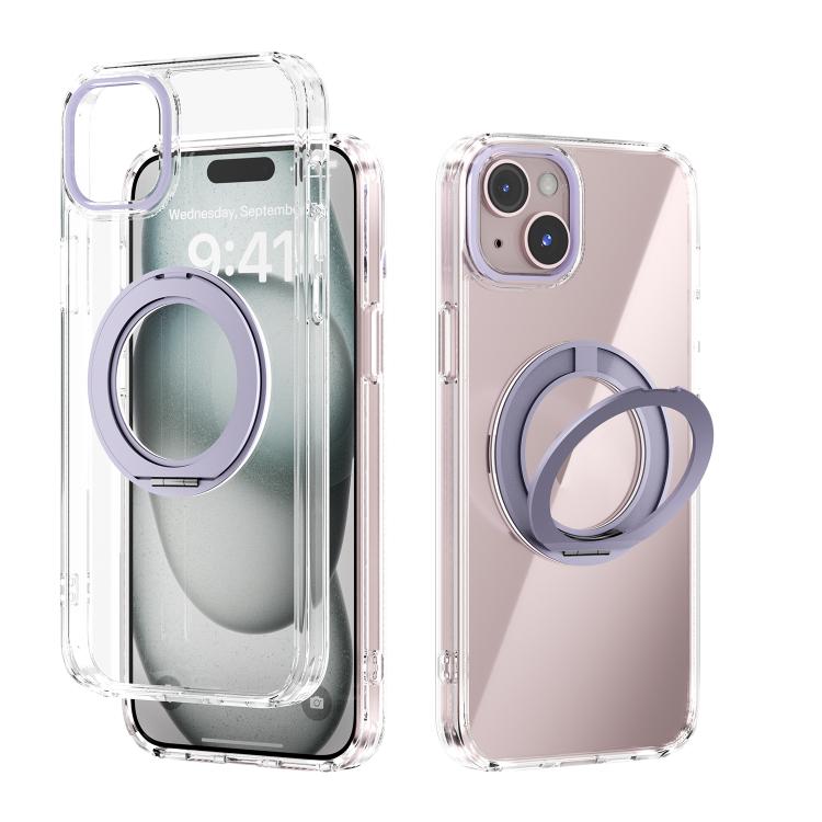 ABEEL MagSafe Q-LUCK 旋轉支架透明手機殼，適用於 iPhone 15 Pro Max、iPhone 15 Pro、iPhone 15 Plus、iPhone 15、iPhone 14 Plus、iPhone 14、iPhone 14 Pro、iPhone 14 Pro Max