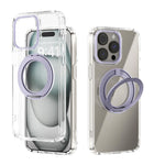 ABEEL MagSafe Q-LUCK Pivot Bracket Transparent Phone Case, For iPhone 13 Pro Max, For iPhone 13 Pro, For iPhone 13