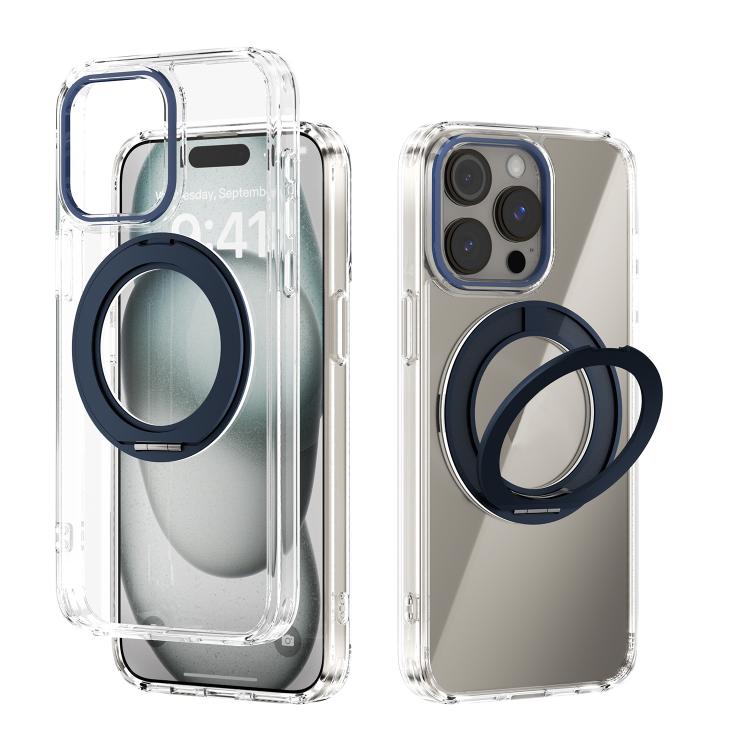ABEEL MagSafe Q-LUCK Pivot Bracket Transparent Phone Case, For iPhone 13 Pro Max, For iPhone 13 Pro, For iPhone 13