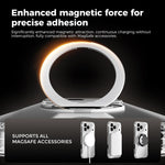 ABEEL MagSafe Q-LUCK Pivot Bracket Transparent Phone Case, For iPhone 13 Pro Max, For iPhone 13 Pro, For iPhone 13