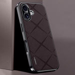 素面皮革 PC 手機殼，適用於 iPhone 17 Pro Max、iPhone 17 Pro、iPhone 17、iPhone Air
