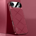 素面皮革 PC 手機殼，適用於 iPhone 17 Pro Max、iPhone 17 Pro、iPhone 17、iPhone Air