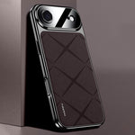 素面皮革 PC 手機殼，適用於 iPhone 17 Pro Max、iPhone 17 Pro、iPhone 17、iPhone Air