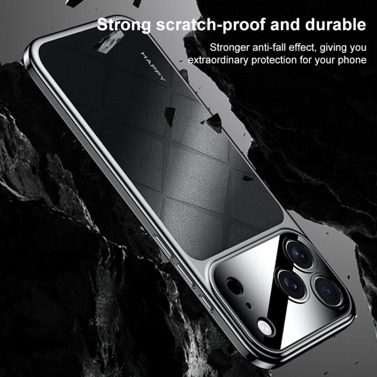 素面皮革 PC 手機殼，適用於 iPhone 17 Pro Max、iPhone 17 Pro、iPhone 17、iPhone Air