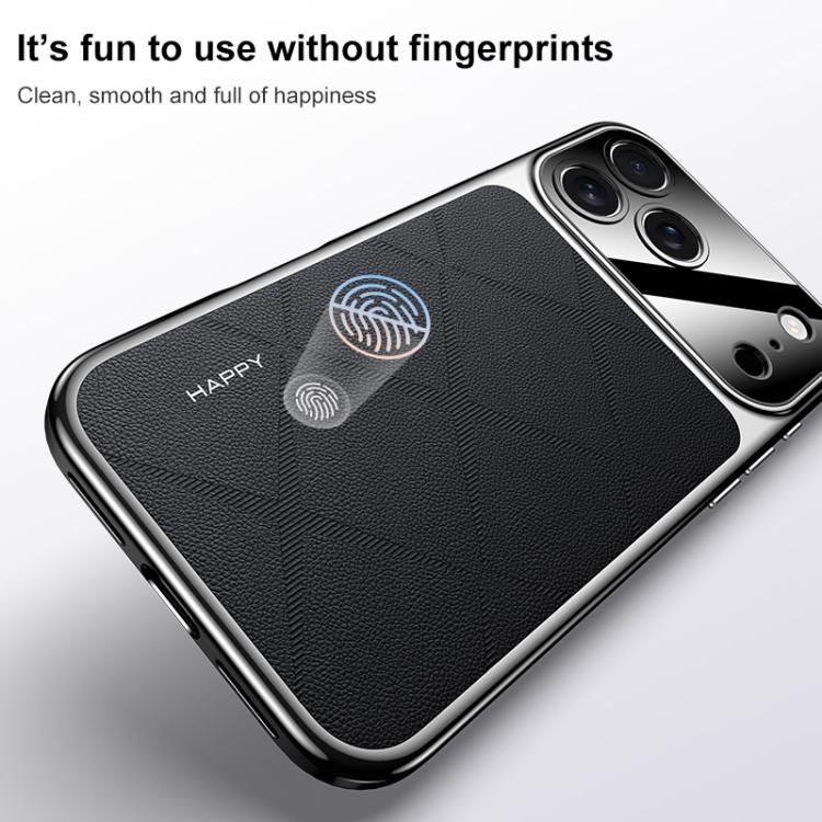 素面皮革 PC 手機殼，適用於 iPhone 17 Pro Max、iPhone 17 Pro、iPhone 17、iPhone Air