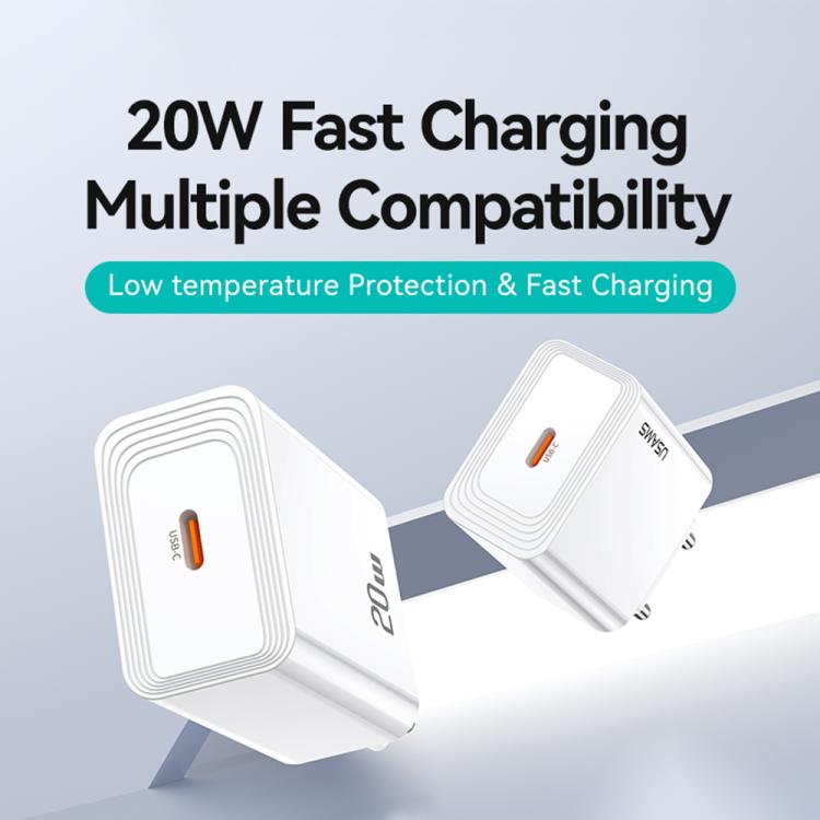 USAMS CC325 T69 PD 20W USB-C / Type-C 單埠快速充電器，CC325