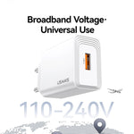 USAMS CC324 T69 QC18W USB-A 單埠快充充電器，CC324