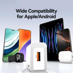 USAMS CC324 T69 QC18W USB-A 單埠快充充電器，CC324