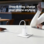USAMS CC324 T69 QC18W USB-A 單埠快充充電器，CC324