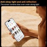 Benks 金剛康寧熱彎全膠 AR 防反射鋼化膜快速安裝版，適用於 iPhone 17 Pro Max、iPhone 17 Pro