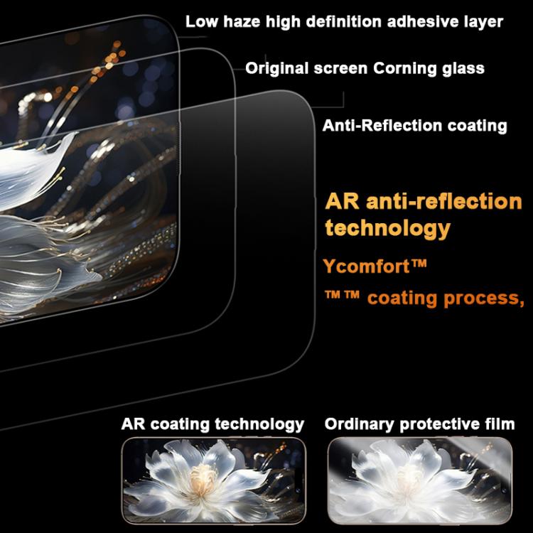 Benks 金剛康寧熱彎全膠 AR 防反射鋼化膜快速安裝版，適用於 iPhone 17 Pro Max、iPhone 17 Pro